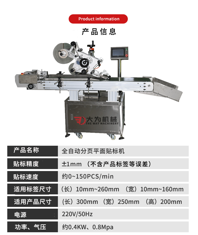 全自動分頁平面貼標機(圖3)